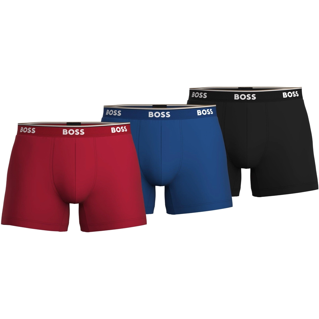 Hugo Boss 3 Pack Boxer Shorts - Blk/Red/Blu962